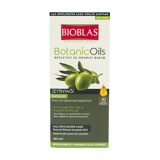 Bioblas Şampuan & Botanıc Oils Zeytinyağlı Kuru Ve Yıpranmış Saçlar İçin 360ml