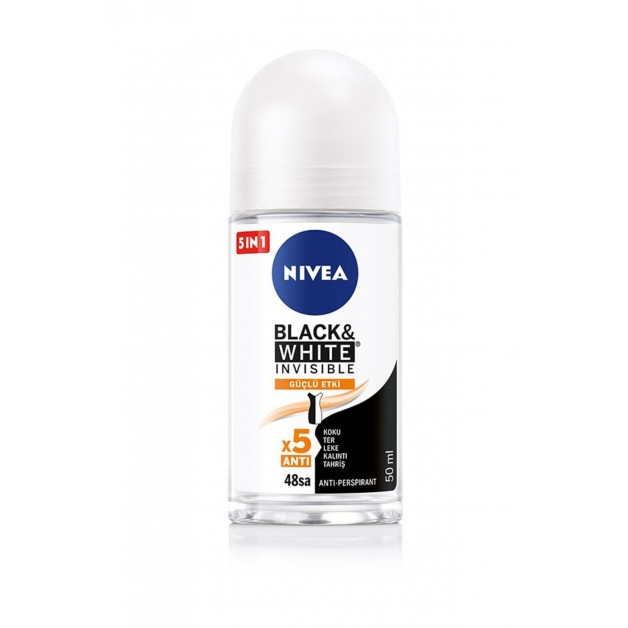 Nivea Deodorant Rool On & İnvisible Black&White Ultimate İmpact Kadın 50ml