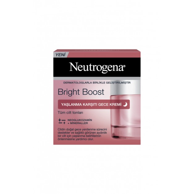 Neutrogena Yüz Bakım Kremi & Brıght Boost Yaşlanma Karşıtı Gece Bakım Kremi 50Ml