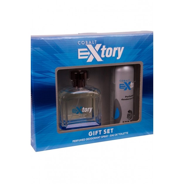 Extory Parfüm Seti & Cobalt Edt Erkek 100ml + Deodorant Sprey Cobalt Erkek 150ml Kofre