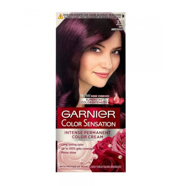 Garnier Saç Boyası & Çarpıcı Renkler No: 3.16 Yoğun Küllü Kızıl