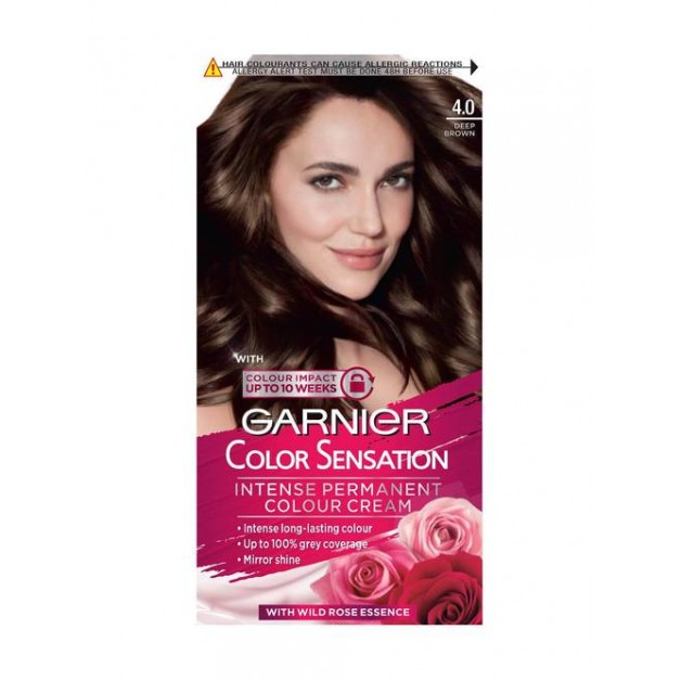 Garnier Saç Boyası & Çarpıcı Renkler No: 4.0 Yoğun Kahve