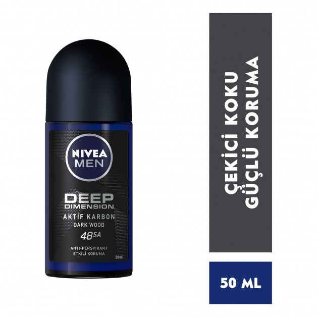 Nivea Deodorant Rool On & Deep Dimension Erkek 50ml