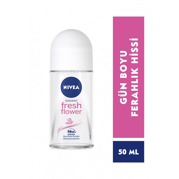 Nivea Deodorant Rool On & Fresh Flower Kadın 50ml