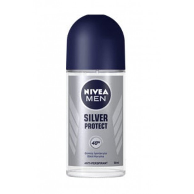 Nivea Deodorant Rool On & Silver Protect Erkek 50ml