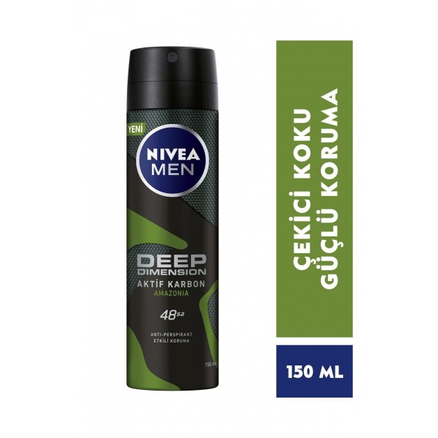 Nivea Deodorant Sprey Deep Amazon Erkek 150 Ml