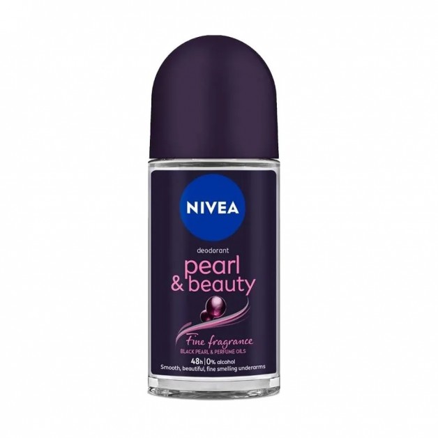 Nivea Deodorant Rool On & Pearl & Beauty Black Kadın 50ml