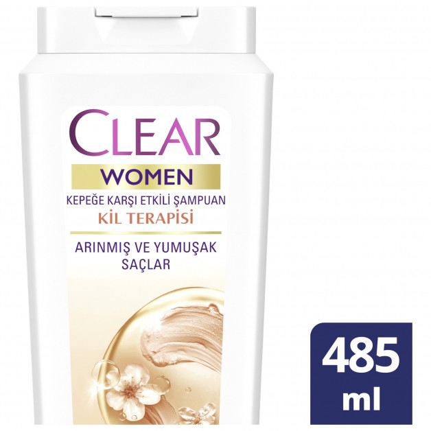 Clear Şampuan & Kil Terapisi Kadın 485ml