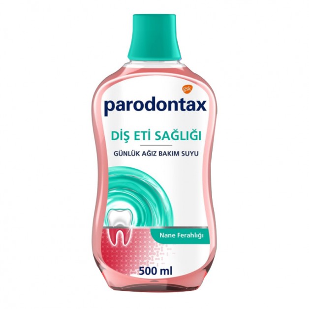 Parodontax Ağız Bakım Suyu & Günlük Diş Eti Bakımı Nane Aromalı 500ml