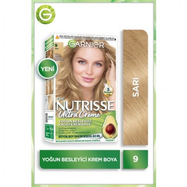 Garnier Nutrisse Saç Boyası & Ultra Creme No: 9 Sarı