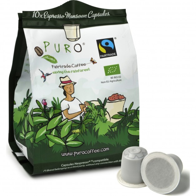 Puro Coffee Kapsül Kahve & Savanna Organik Kapsül Kahve 5,2gr 10lu (Nespresso Uyumlu)