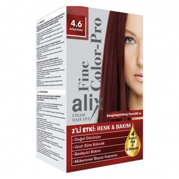Alix Saç Boyası & Set Boya 4.6 Ateş Kızılı 50ml