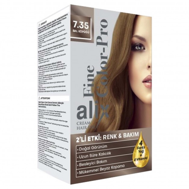 Alix Kit Saç Boyası 50 Ml 7.35 Bal Köpüğü Alix Kit Saç Boyası 50 Ml 7.35 Bal Köpüğü