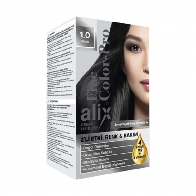 Alix Saç Boyası & Set Boya 1.0 Siyah 50ml