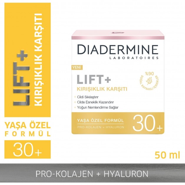 Diadermine Li̇ft+ Kirişiklik Karşiti Kremi̇ 50 Ml 30 Yaş Gündüz