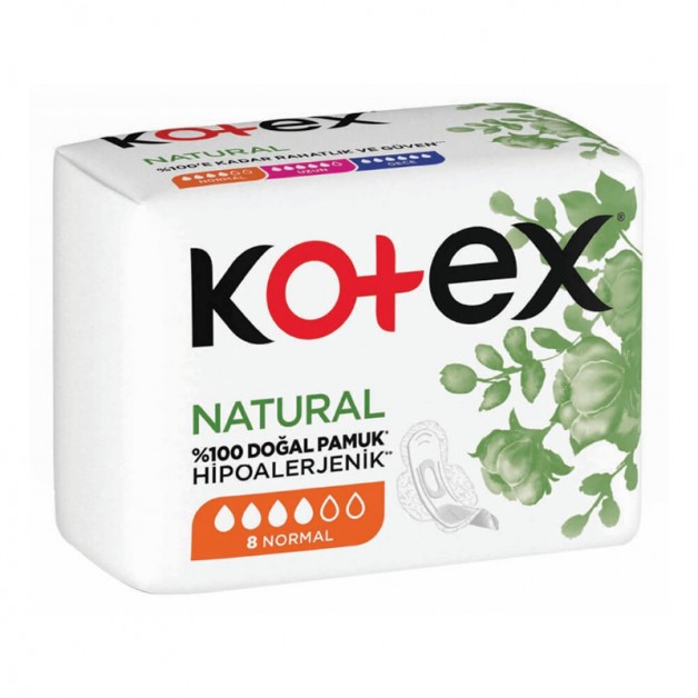 Kotex Natural Ultra Hi̇jyeni̇k Normal Ped 8 Li̇