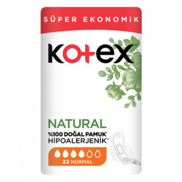 Kotex-Natural-Ultra-Süper-Eko.-Normal-22-Li̇