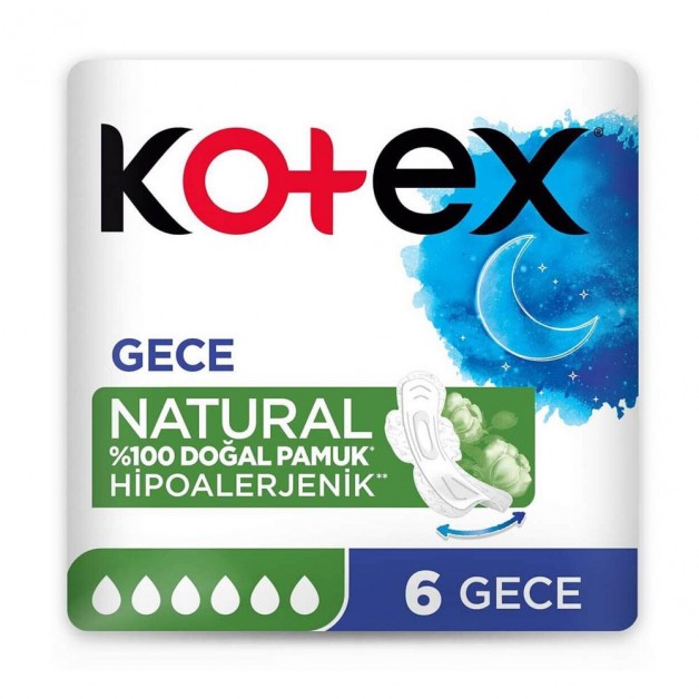 Kotex Natural Ultra Tekli̇ Paket Ece 6 Li