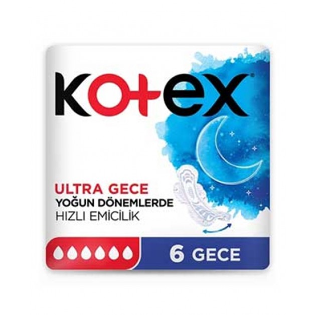 Kotex Ultra Gece Hi̇jyeni̇k Ped 6 Li
