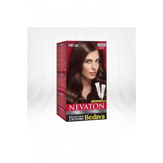 Nevaton-Set-Boya-2*50-Ml-5.0-Açik-Kahve Nevaton-Set-Boya-2*50-Ml-5.0-Açik-Kahve