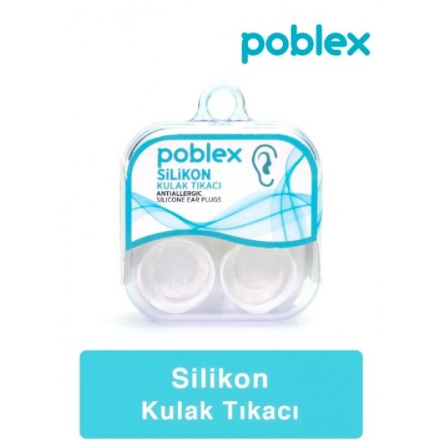 Poblex Kulak Tıkacı & Anti Alerjik Silikon 2li