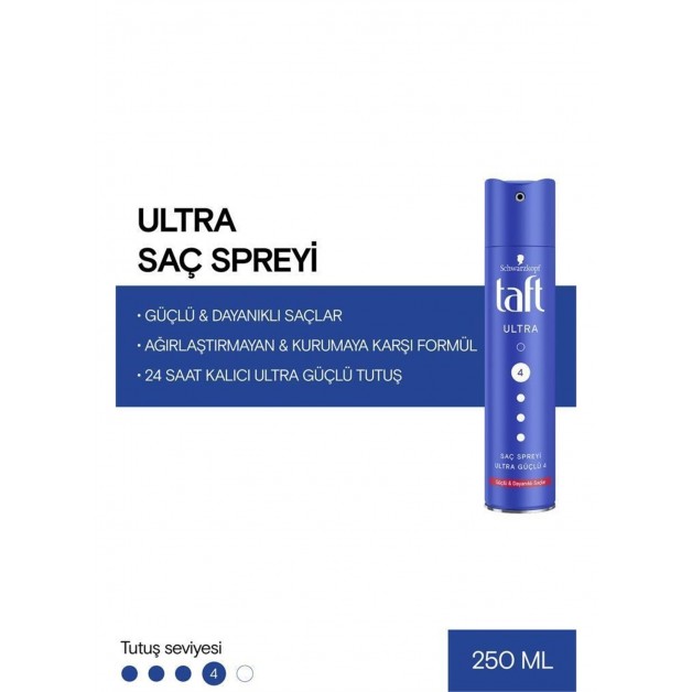 Taft Saç Spreyi & Hsp Ultra Ultımate 250ml