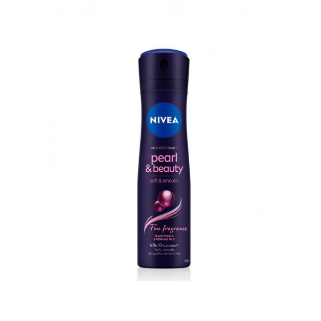 Nivea Deodorant Sprey Pearlve Beauty Black 150ml