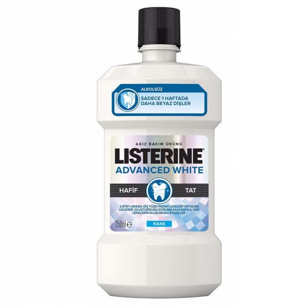 Listerine Ağız Bakım Suyu Advanced White Hafif Tat 250ml