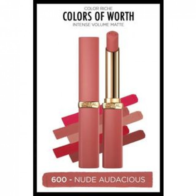 Loreal Paris Lıp Stıck Ruj & Color Riche Colors Of Worth Intense Volume Matte No: 600 Nude Audacious