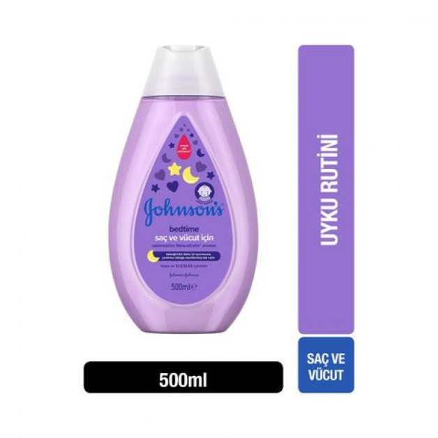 Johnsons Saç Ve Vücut Şampuanı & Sakinleştirici Bedtime Aromalı Hassas Saçlar Ve Bebekler İçin 500ml