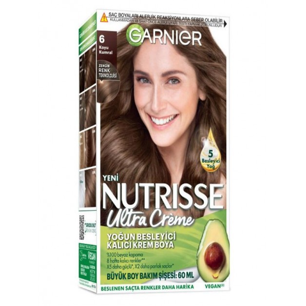 Garnier Nutrisse Saç Boyası & Ultra Creme No: 6 Koyu Karamel