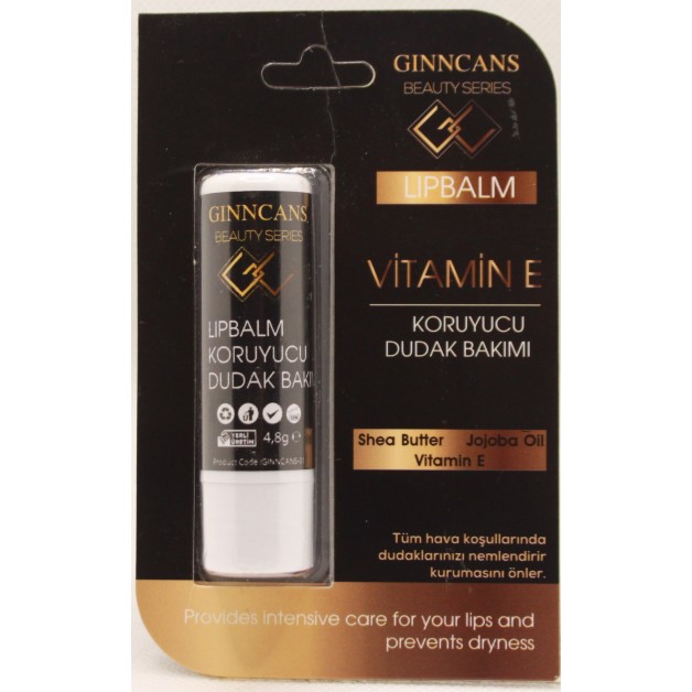 Gınncans Lıp Balm Ruj & Cosmetıcs E Vitaminli Dudak Koruyucu 4,8Gr