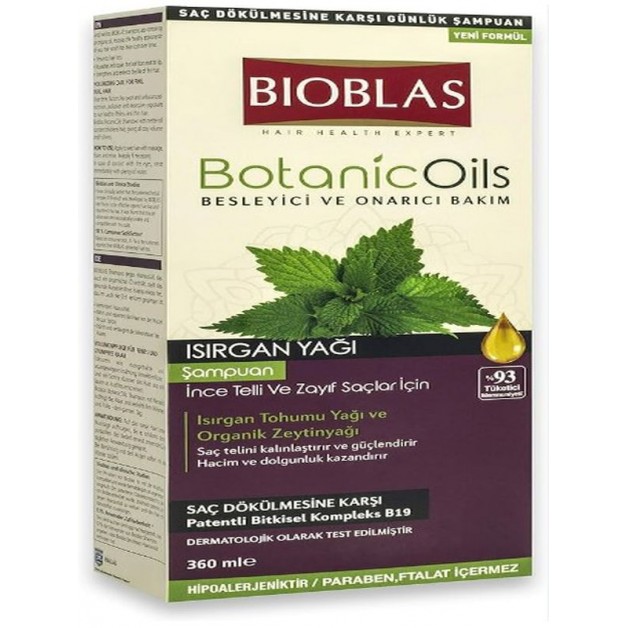 Bioblas Şampuan & Botanic Oils Isırgan Otu+Bioblas Şampuan 150 Ml Argan Yağlı 360ml