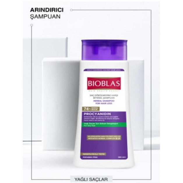 Bioblas Şampuan & Procıyanıdın Üzüm Çekirdeği Esktratı Yaglanma Ve Dökülme Karşıtı 360ml