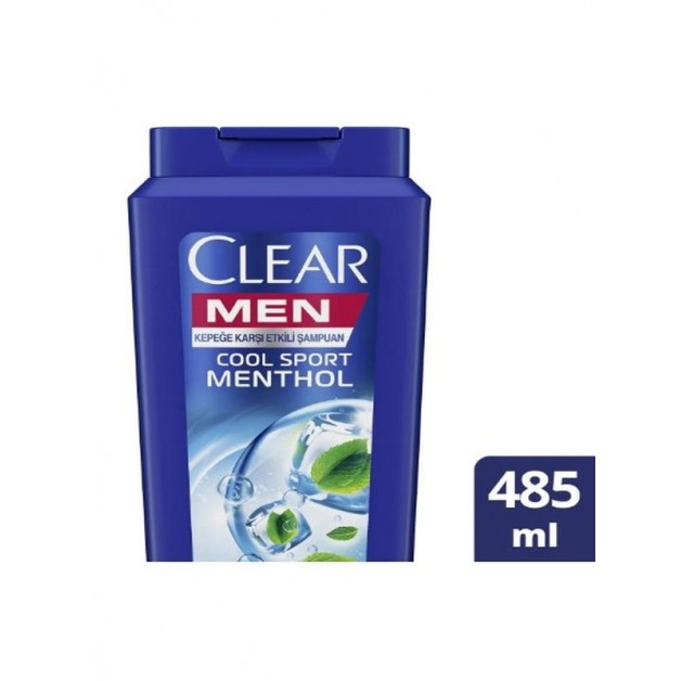 Clear Şampuan & Cool Sport Menthol Erkek 485 ml