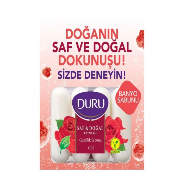 Duru Sabun & Saf, Doğal, Gül Ve Güzellik 280gr