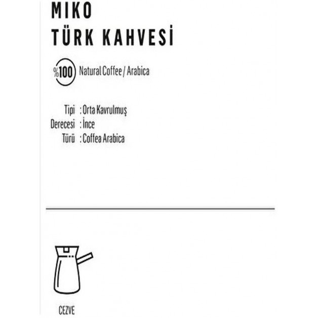 Miko Coffee Instant Kahve & Türk Kahvesi 100gr