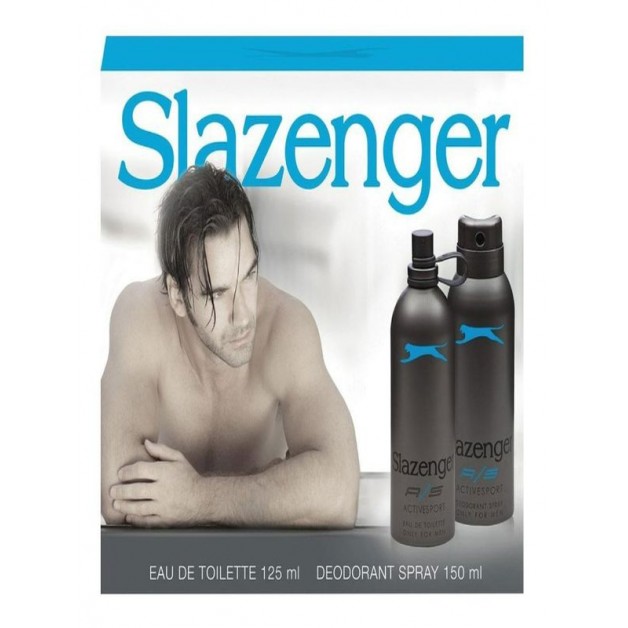 Slazenger Parfüm Seti & Active Sport Edt Erkek 125ml + Deodorant Sprey Active Sport 150ml Mavi
