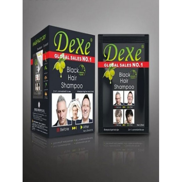 Dexe Pratik Saç Boyası & Saç Siyahlatan Şampuan 400ml