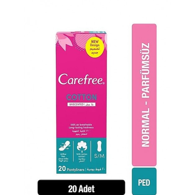 Carefree Hijyenik Ped & Mini Ped Breathable Fresh 20li Ped