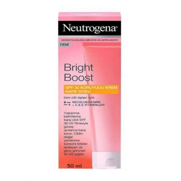 Neutrogena Yüz Bakım Kremi & Brıght Boost Spf+30 Koruyucu Gündüz Kremi 50Ml