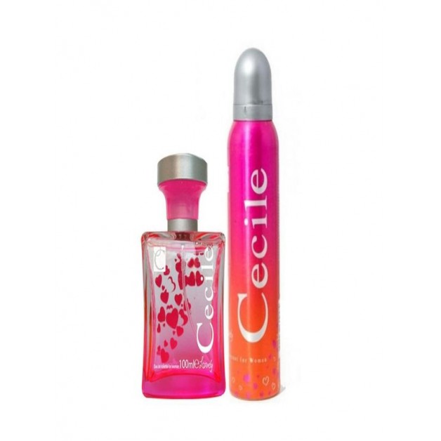 Cecile Parfüm Seti & Edt Lovely Kadın 100ml + Cecile Deodorant 150ml Kadın Kofre