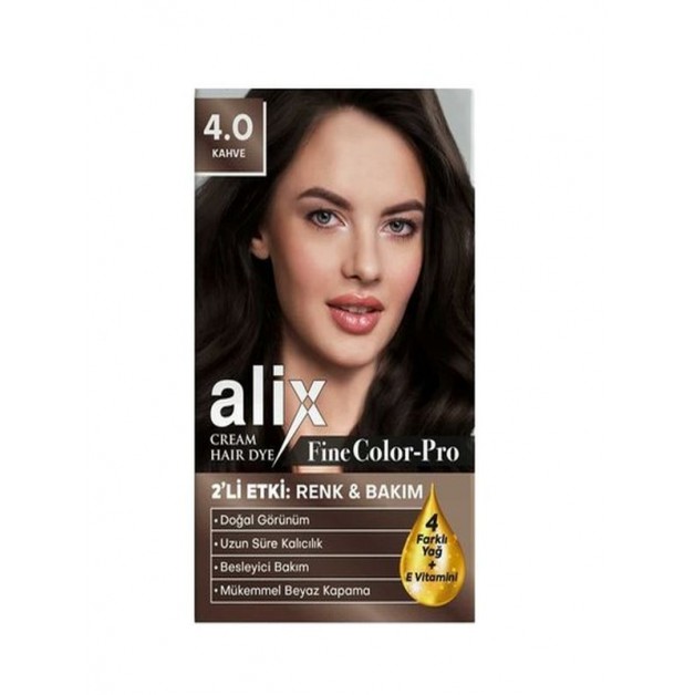 Alix Saç Boyası & Set Boya 4.0 Kahve 50ml