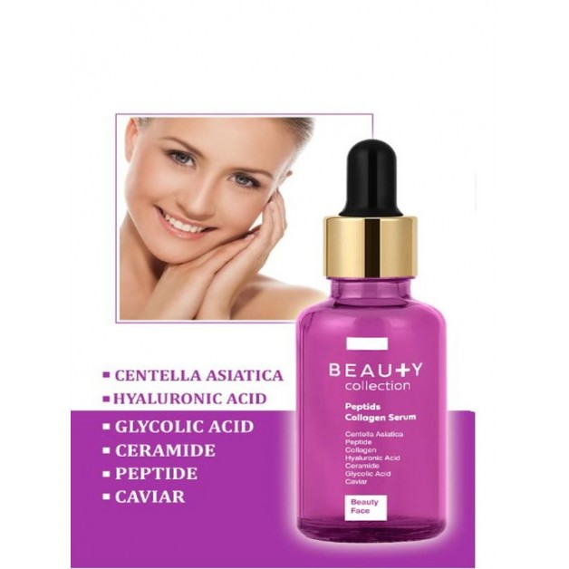 Beauty Collection Yüz Bakım Serumu & Yaşlanma Karşıtı Peptıds Collagen Serum 30Ml