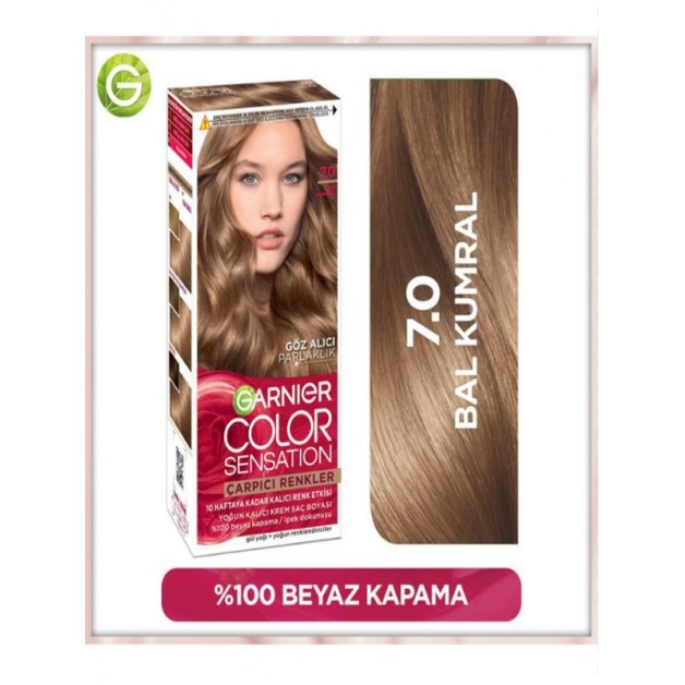 Garnier Saç Boyası & Çarpıcı Renkler No: 7.0 Bal Kumral