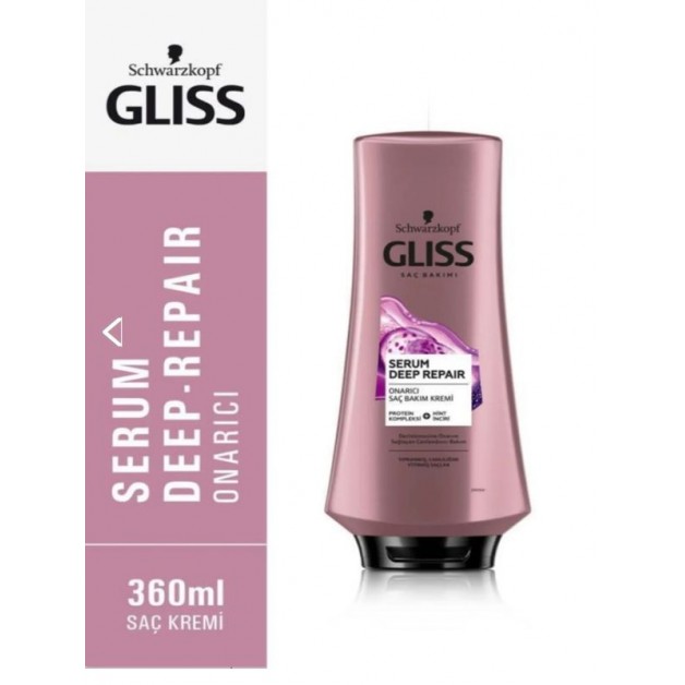 Gliss Saç Şampuanı & Yıpranmış Ve Canlılığını Yitirmiş Saçlar İçin Serum Deep Repair 360ml