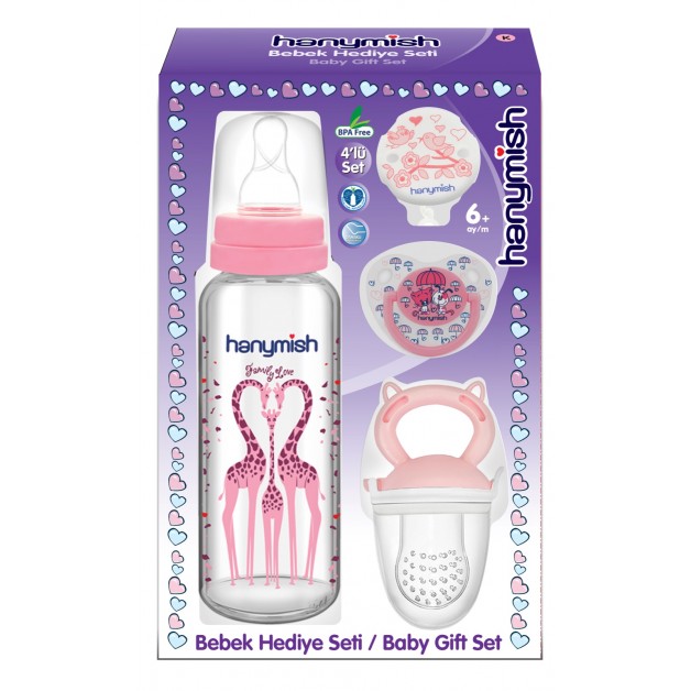 Hanymi̇sh 4 Lü Beslenme Seti̇ (pembe)-652 Hanymi̇sh 4 Lü Beslenme Seti̇ (pembe)-652