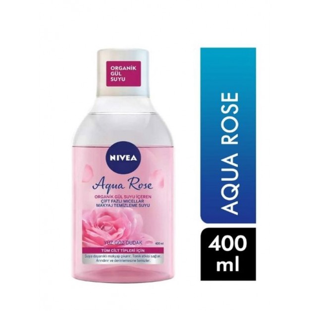 Nivea Makyaj Temizleme Suyu & Aqua Rose Çift Fazlı Micellar  400ml