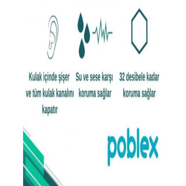 Poblex Kulaklık Tıkacı & Çam Tipi / 99db
