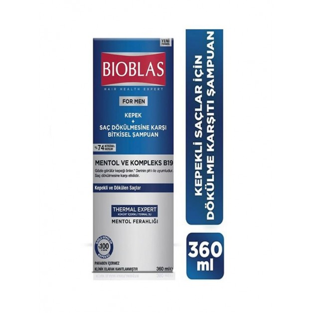 Bioblas Şampuan & Çinko Mentol Kepek Ve Dökülme Karşıtı 360ml